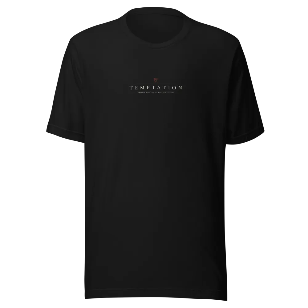 The Ophanim Tee — front, black colorway